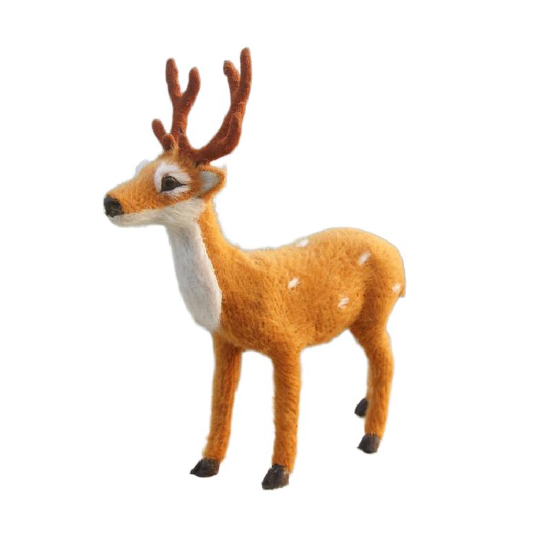 

Игрушка Модель Сики Оленя Имитация Рождественское Украшение Настольное Украшение Праздничный Подарок 20 CM