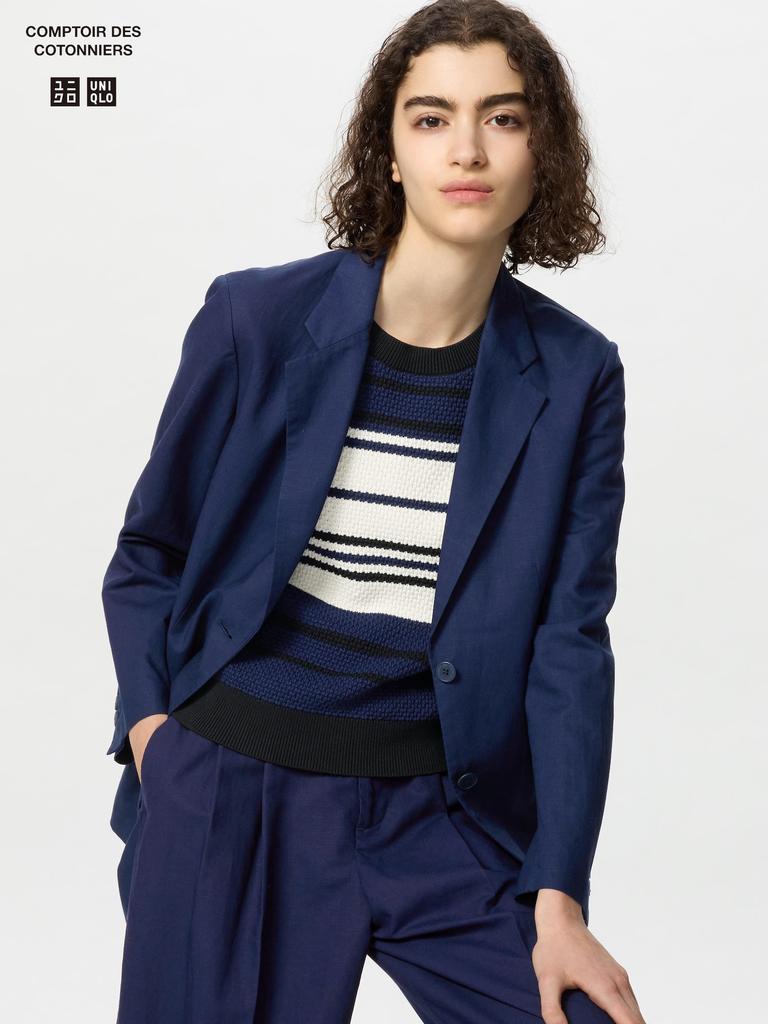 Uniqlo Japan Linen Blend Jacket