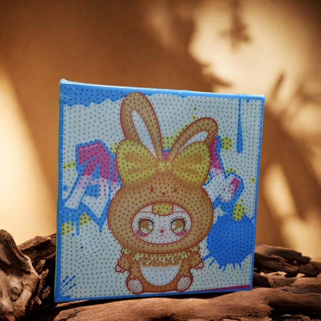 Diamond Painting Cross Stitch Full of Diamonds, Home 5D Round Diamond Square Diamond DIY Cartoon Decorative Painting Student Sticker KY2105