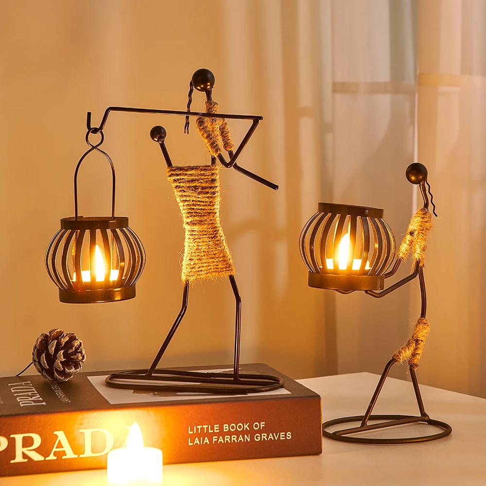 Artistic Candle Holders Home Living Decor Accessories Easter Metal Candlesticks for Decor Chandeliers Wedding Centerpieces Gift