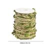 5M Artificial Leaves Vines Ribbon Gold Leaves Trim Rope For DIY Garland Gift Wrapping Party Wedding Home Decorations