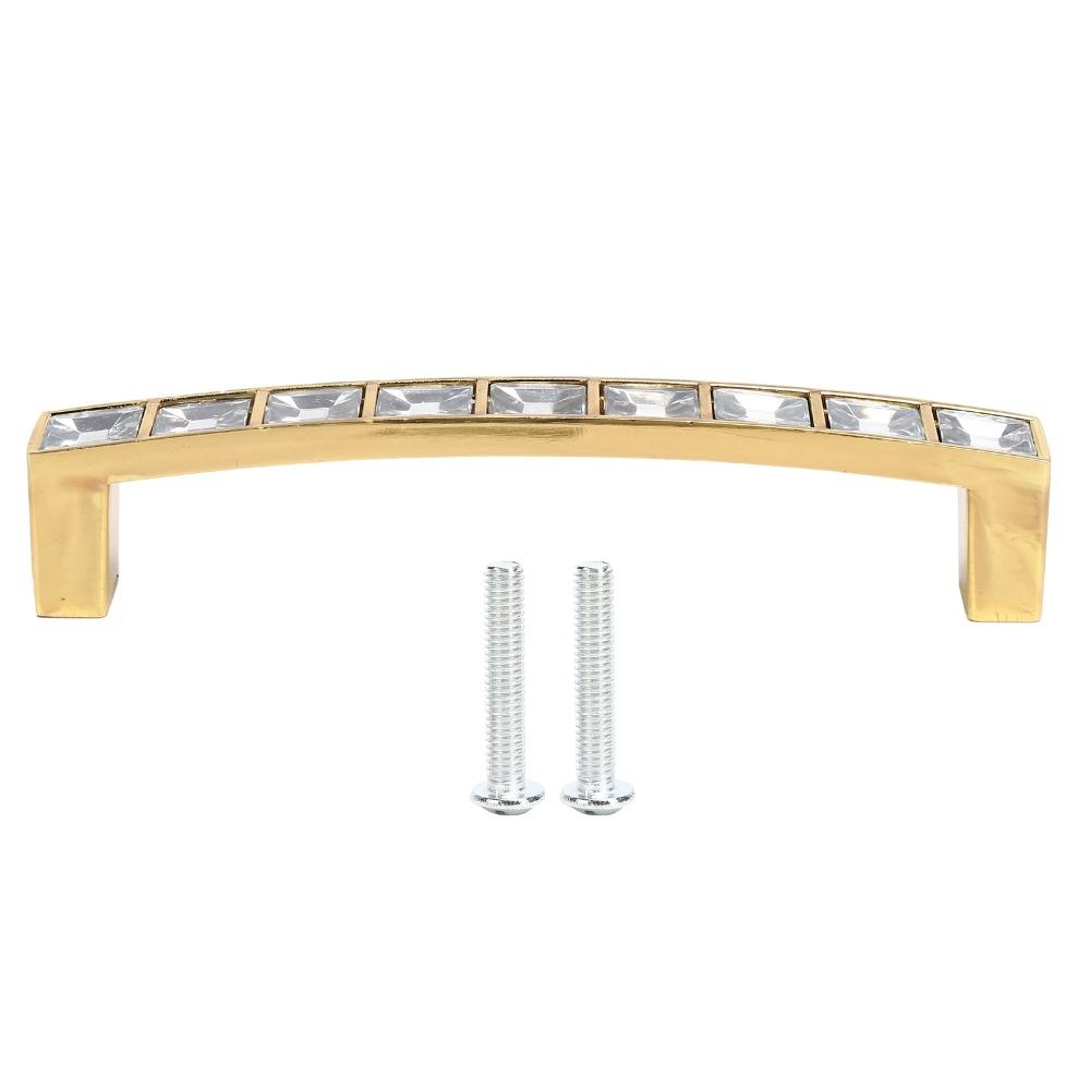 Gold Rhinestone Cabinet Pulls Easy Install Glass Drawer Pulls  Kitchen Furniture