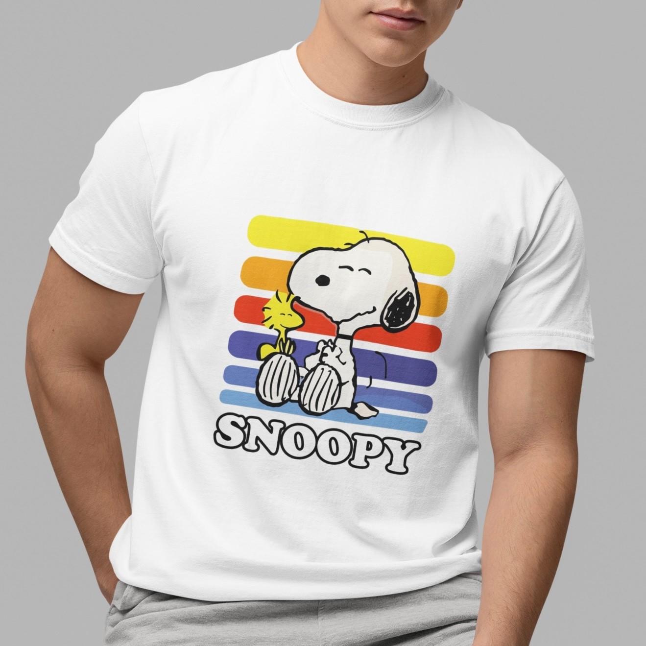 Retro Snoopy T-Shirt Vintage Peanuts Cartoon Graphic Tee Cute Dog Lover Gift Top M