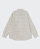 MUSINSA STANDARD Relaxed Small Plaid Check Shirt [Light Beige/Grey]