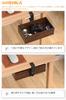 JONGJONG Storage 360 Degree Storage No Drilling Easy to Small Item For Under Can Be Installed on Tabletops Comes with Cushion Pad M Size Under-table