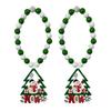 1 Pair Xmas Charm Curtain Tiebacks Wooden Bead Christmas Curtain Ties Beaded Curtain Holdbacks for Drapes Living Room Bedroom Nursery Decor