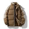 Cotton Jacket Men and Women Paragraph Stand-up Collar Loose Cotton Jacket Jacket Warm Couple Models Striped Bread Clothing Cotton Jacket