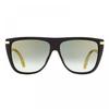 Jimmy Choo Sunglasses Aviator Full Rim  Black Gold Frame And Grey Gradient Lens Black