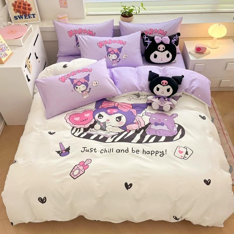 Bed Three-Piece Set, Digital Printing Cartoon Series Double-Sided Printing Three-Piece Set