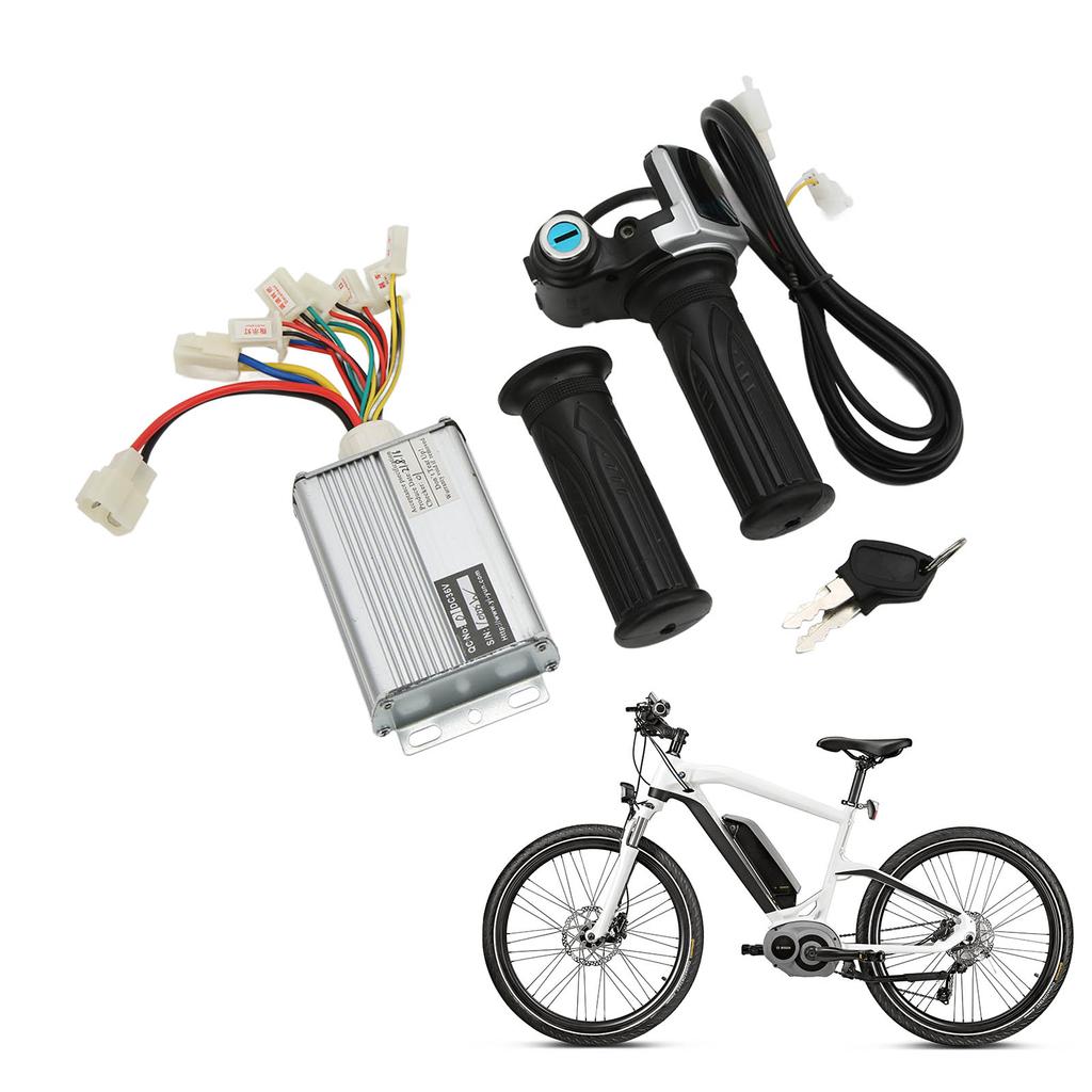 36V 1000W Motor Brushed Speed Controller with Locking Battery Display Throttle Twist Grip for Mini Bike