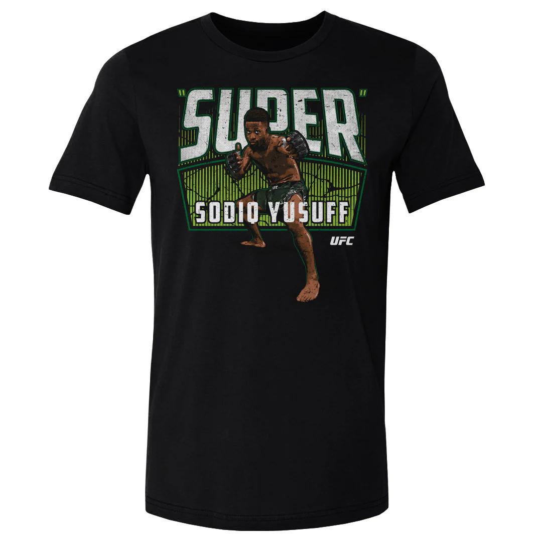 

Летняя футболка UFC Sodiq Yusuff Fighting Graphic 2026 Женская Спортивная Хлопковая С Коротким Рукавом Свободная Повседневная Футболка для Фитнеса Унисекс S
