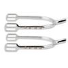 Young Girl Chrome Plated Spurs Women S Chrome Brass Zinc Alloy Narrow Spurs