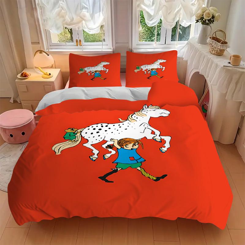 Horse Child Journey Print 3Pcs Bedding Setduvet Cover With 2 Bedropillowcase Home Birthday Gift