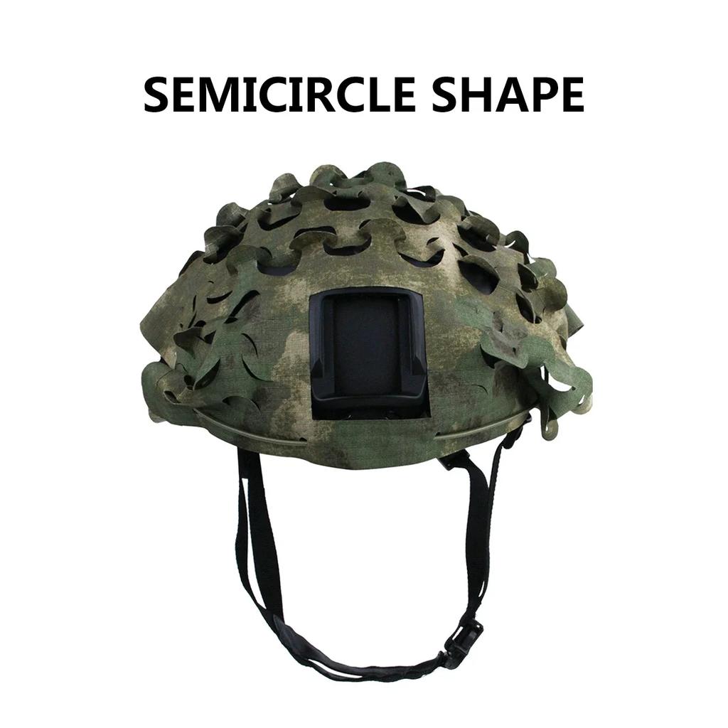 3D Camo Laser Cut Leaf Shape Airsoft Helmet Cover Mesh Helmet Cloth Paintball Hunting Fast MH PJ BJ Helmet Accessories