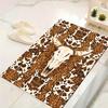 Western Cow Skull Carpet Rug for Living Room Bedroom Home Sofa Decoration,Kids Play Non-slip Floor Mat