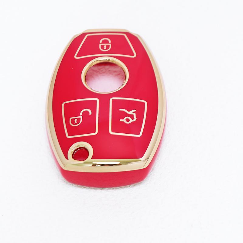 TPU Shell Car Key Case Cover For Mercedes Benz W210 W211 W242 W212 W246 W203 W204 W205 AMG A B C E S CLS CLK CLA SLK GLC GLA GLK