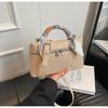 Silk Small Box Scarf Bag Stitching Detail Inner Zip Pocket Urban Bags Travel