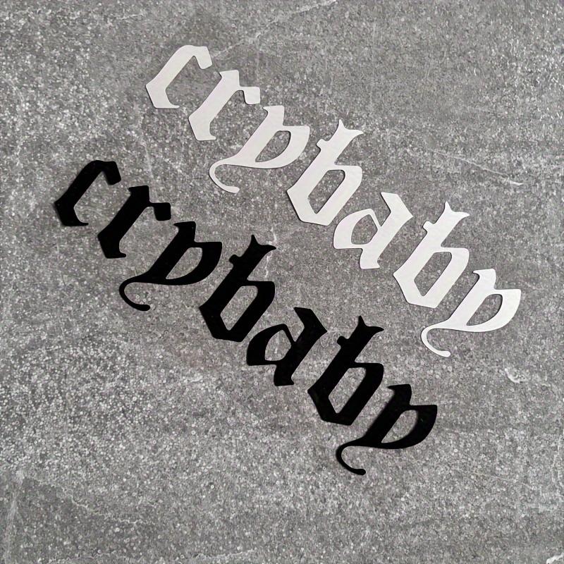 Cry Baby Aufkleber 1 Stück, Wasserdichtes Vinyl-Dekal, Stilvolle Verzierung für Motorrad und Autokarosserie, Stoßstange, Windschutzscheibe & Kofferraum