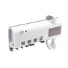 Smart UV Toothbrush Sanitizer, Wall Mounted Toothbrush Sterilizer with Automatic Toothpaste Dispenser