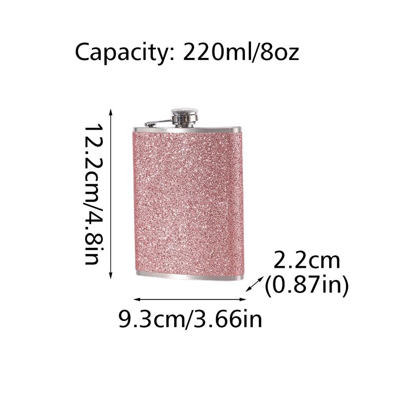 1PC Glitter Outdoors Wine Bottle Personality Multicolour High-Grade Gift Chic Stainless Steel Wine Pot Portable Accessories