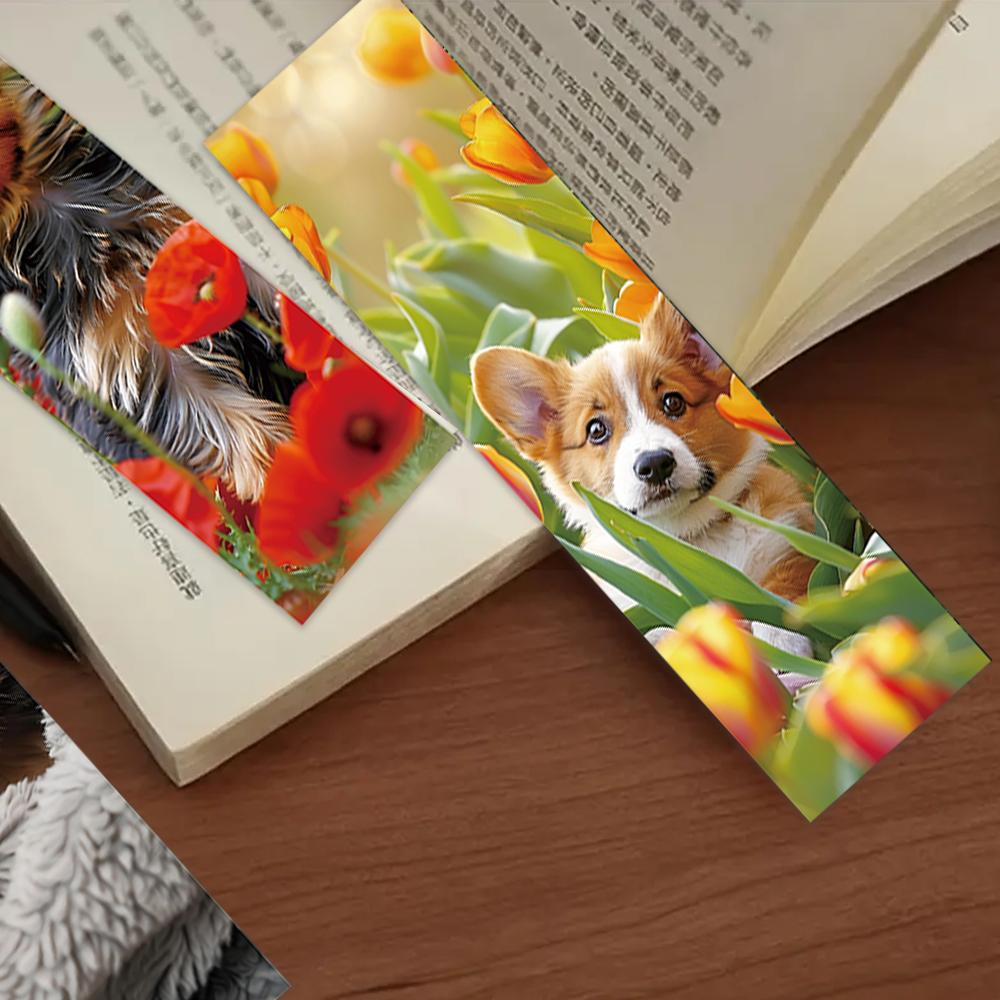32pcs, Dog Photo Collection Bookmark, Back To School Season, Christmas, Halloween, Suitable for Teachers, Readers, and Birthdays