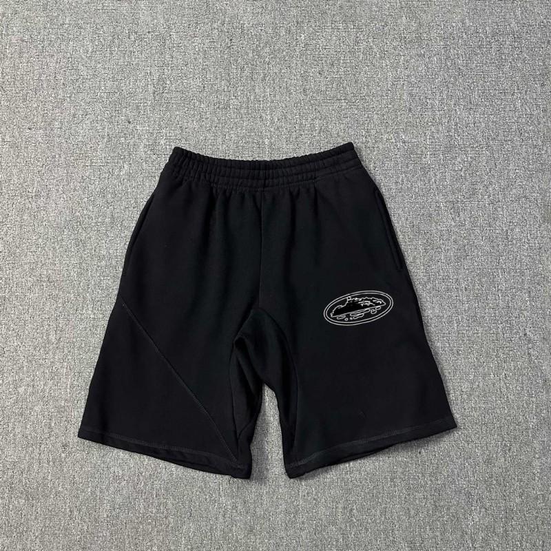 Cort Short Devil Island Print Shorts Mens Hip Hop Skate Casual Sweatpants Trendy Streetwear