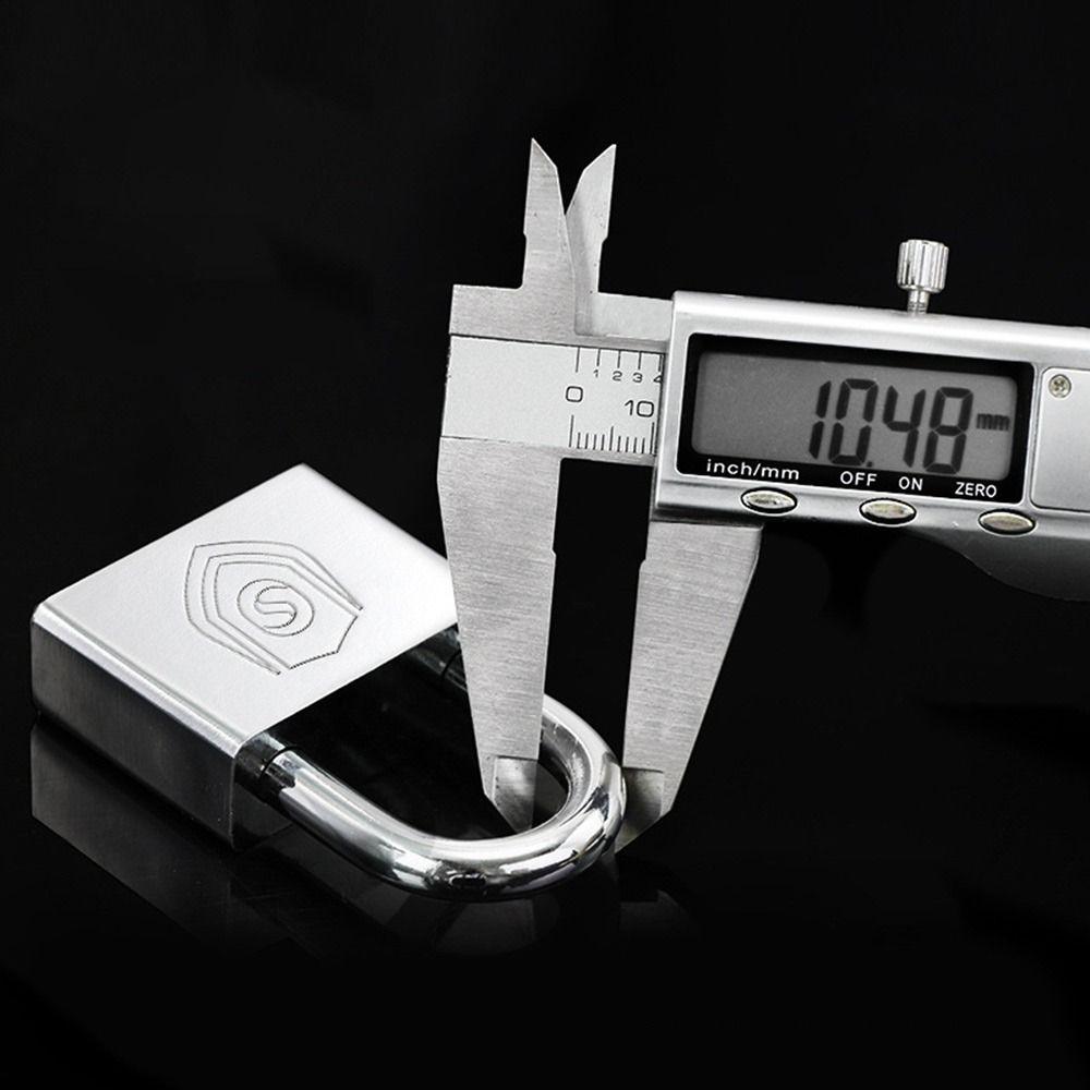 Hardened Lock Beam Drawer Cabinet Padlock Silver Dormitory Door Lock Backpack Zipper Lock  Home