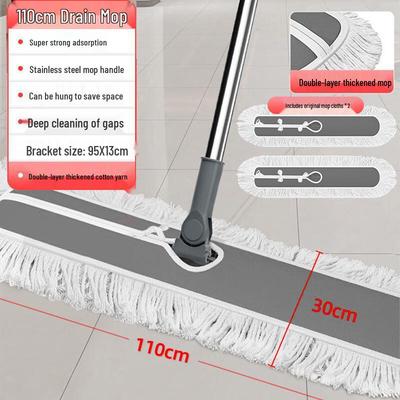 YIXI 110cm Flat Cotton Dust Mop
