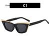 Fashion Women Square Sunglasses Shades UV400 Retro Rivets Double Color Men Sun Glasses  gafas lentes