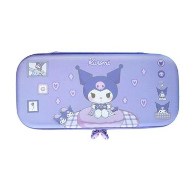 Étui rigide Allone EVA Color pour le gaming, Personnages Sanrio 2 Kuromi, 14,5 x 4 x 30 cm, Compatible avec Switch 2, Facile à transporter, Protège des rayures,