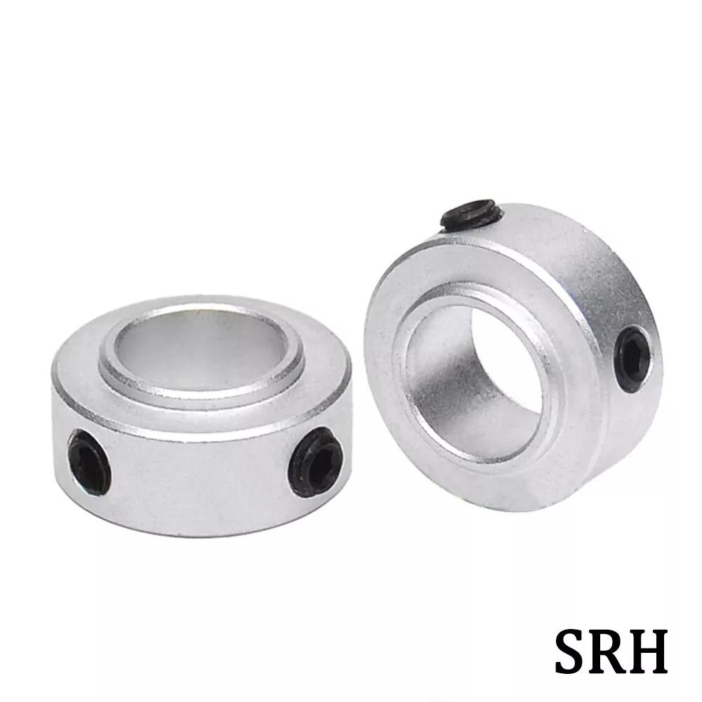 1Pcs SRH6-SRH40 Shaft Collar With Grub Screw Aluminum Alloy Fixing Limit Ring ID 6mm To 40mm Spindle Retaining Bushing Clamping