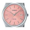 Casio Montre unisexe analogique standard en acier inoxydable avec cadran rose et quartz MTP-B145D-4AV