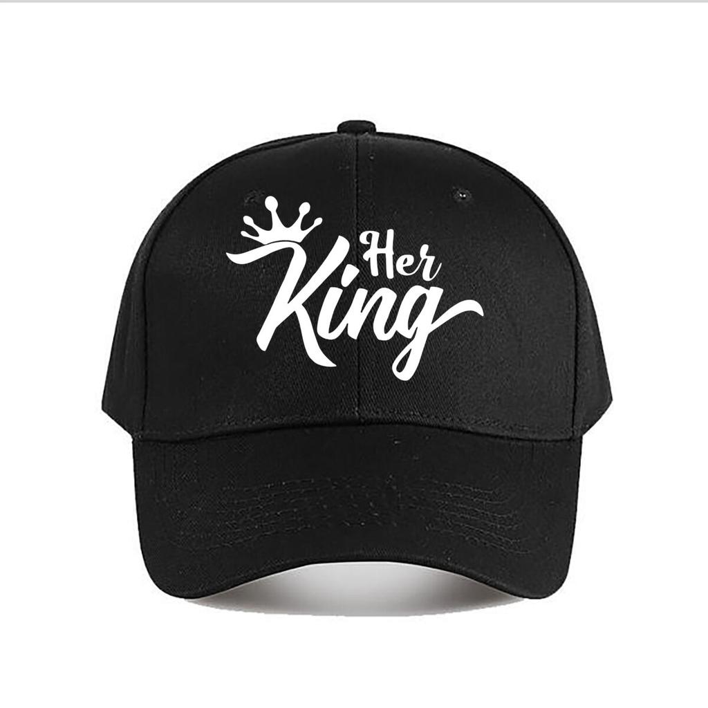 Her King Crown Vinyl Sticker Car Decor Baseball Cap Fashion Unisex Sunhat Womens Outdoor Sports Snapback Cap