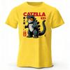 Creative Monster Cat Pattern Cotton Short Sleeve New Mens Sports Fitness Top Soft Large Loose Fashion Casual Tshirt Top