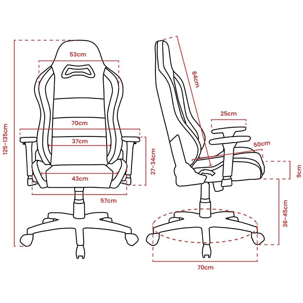 Arozzi Torretta Soft Fabric ASH Gaming-Stuhl mit weichem Stoffmaterial, 3D-Armlehnen und Liegefunktion (TORRETTA-SFB-AHS2)
