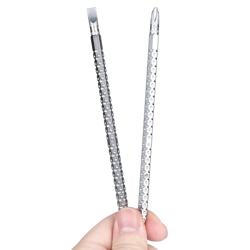 Ratcheting Telescopic Screwdriver Double Purpose Magnetic Ratcheting Screw Driver Adjustable Rod Length Hand Tool