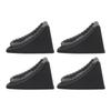 4pcs Wheel Chocks Heavy Duty Triangular Tire Stopper Block Set Anti Slip Base for Car Trailer RV