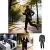 Pvc Sauna Suit Sweatenhancing Fitness Set For Men And Women With Polyester Fabric