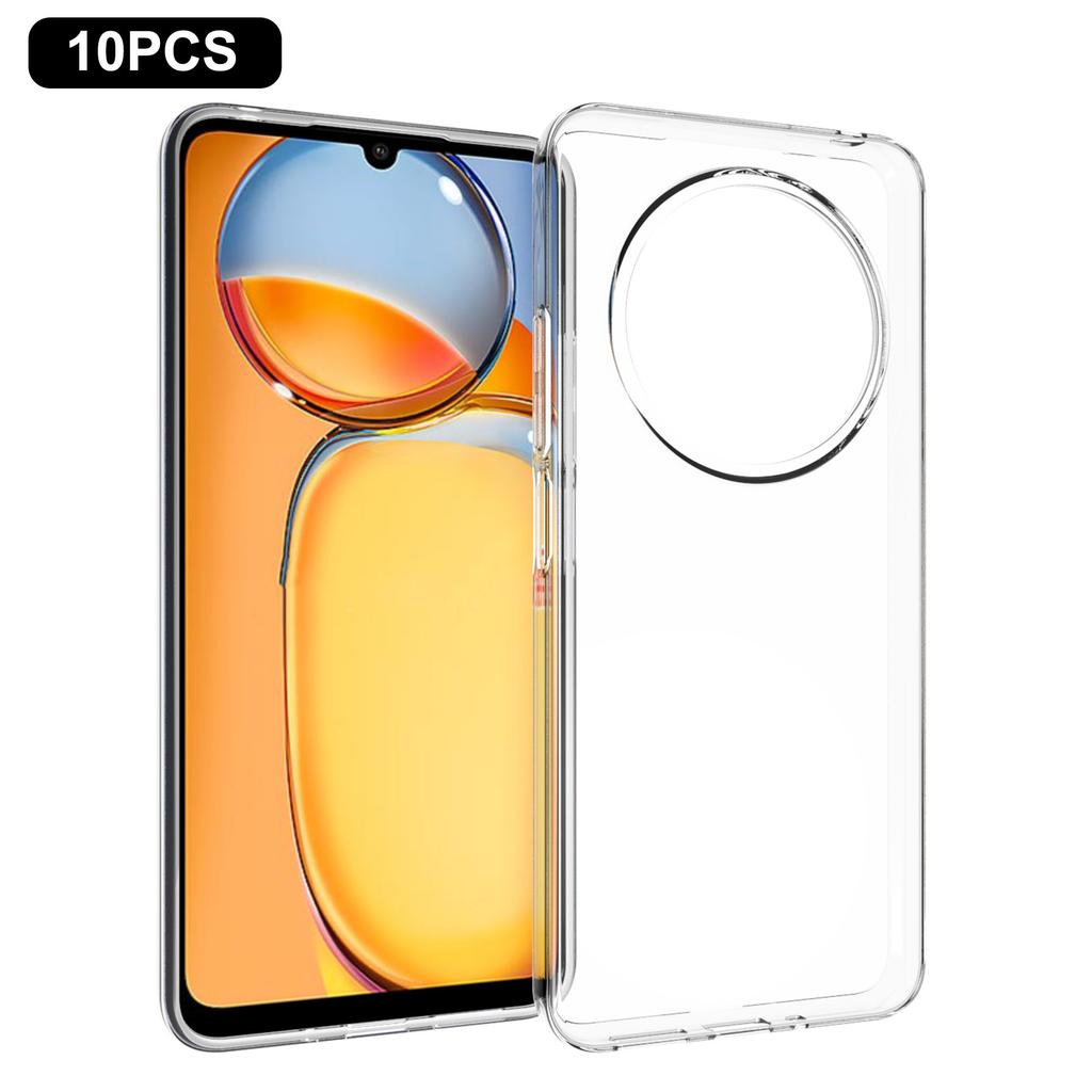 10Pcs/Pack For Xiaomi Poco C75 4G/Redmi 14R 5G/14C 4G Clear Case Watermark-Free TPU Protective Cover