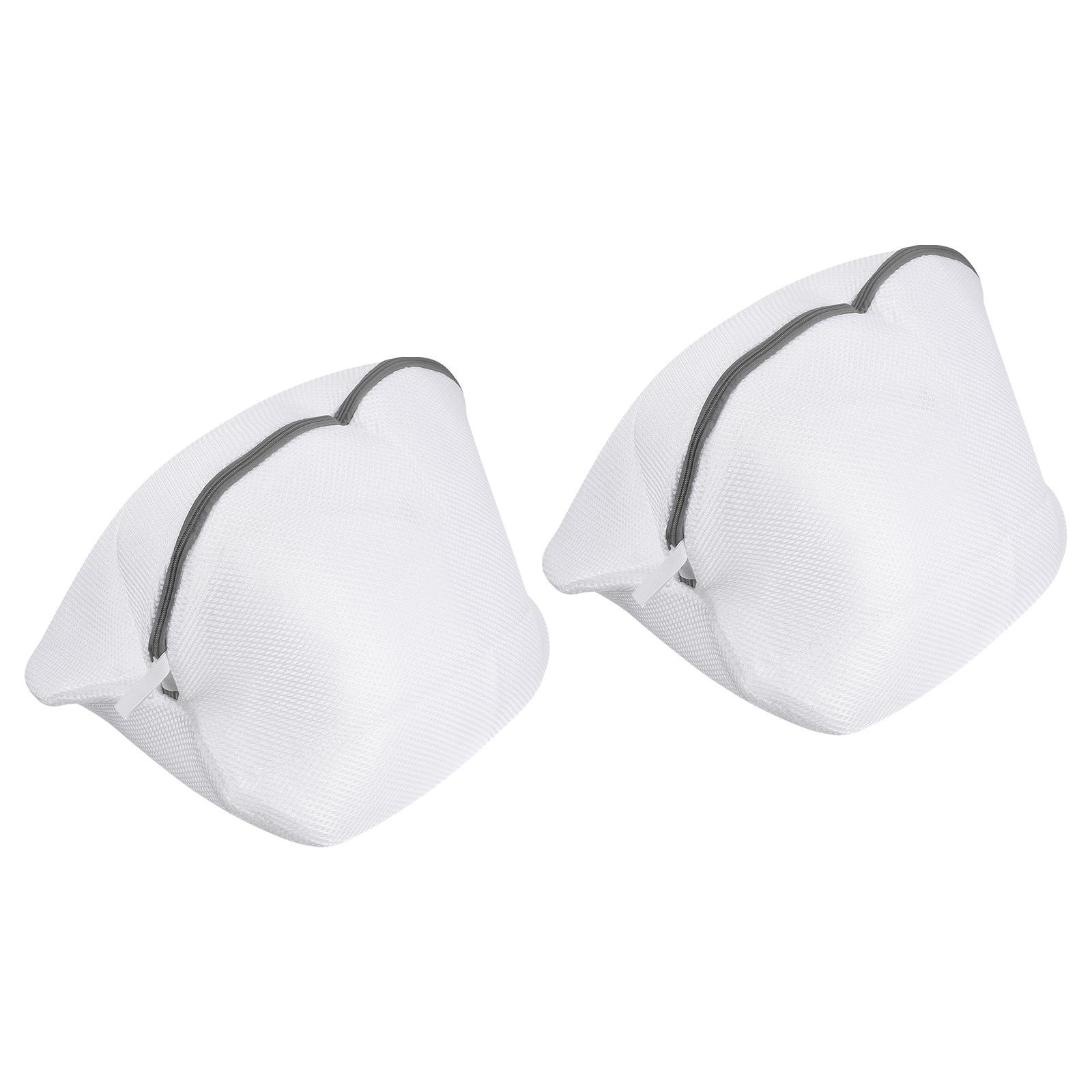 

Мешок для стирки обуви Сетчатые мешки для стирки для стиральной машины Стирать кроссовки Деликатное нижнее белье Белый/Серый 2/4 шт 16,5 x 9,4 дюйма