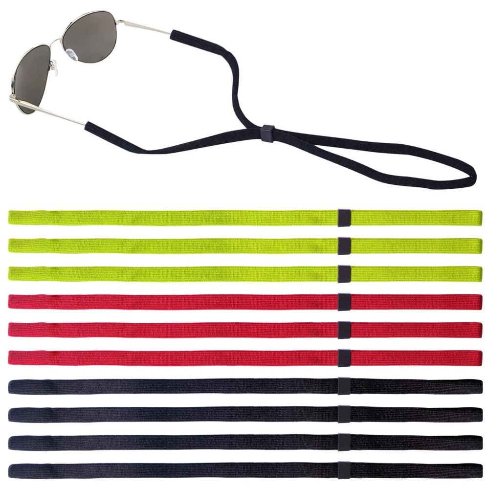 

10 шт. разноцветные очки для очков, регулируемые очки, нескользящий держатель, ремни для мужчин и женщин