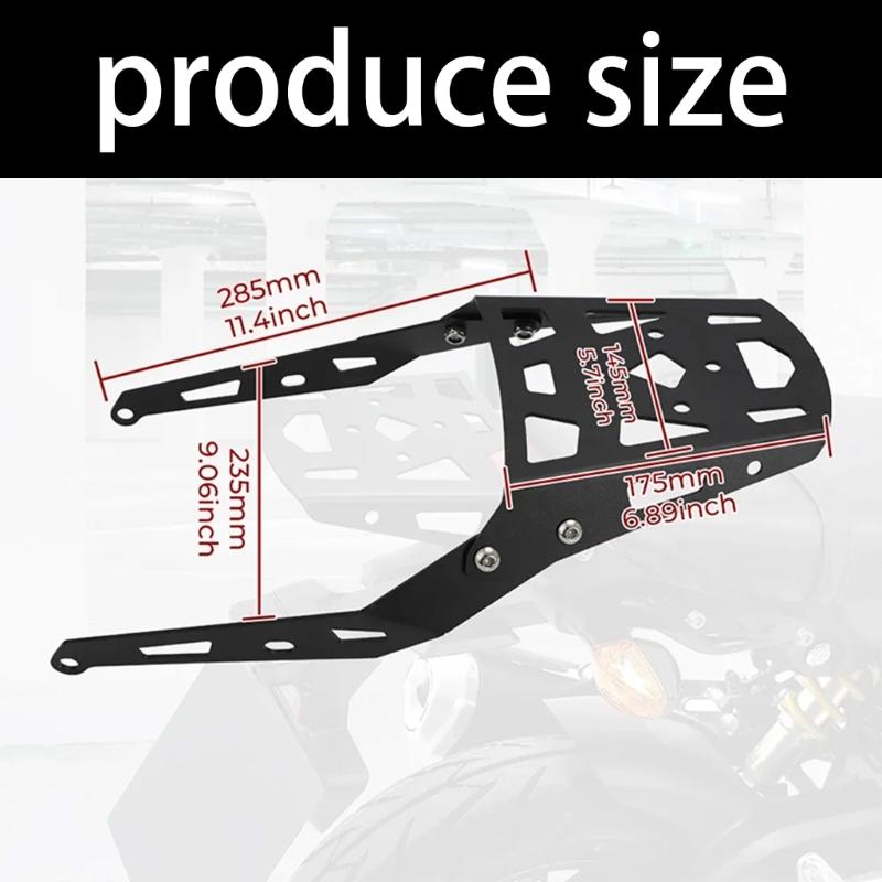 Rear Mount Cargo Rack For 125 MSX125 Motorcycle Enhanced Load Capacity Up To 10kg Easy Installation No Tools Required