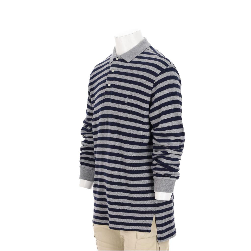 Seconde vie - Polo manches longues Homme Gris - Excellent état