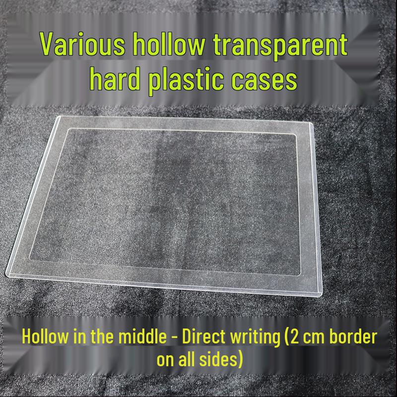 A4 Magnetic Hard Plastic Card Holder - Transparent Sleeve for Inspection Sheets A6 Hard Cover Thickened Horizontal 10 pcs