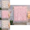 Enchanting Cartoon Window Curtain With Exquisite Lace And Velcro For Effortless Installation
