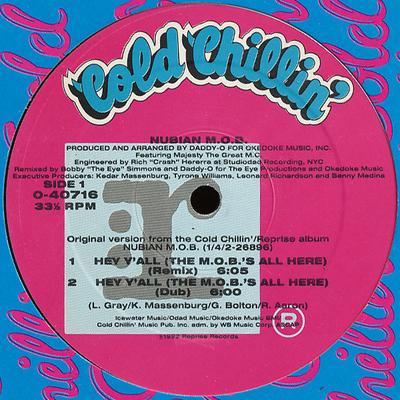 12inch Record NUBIAN M.O.B. - Hey Y'all (The M.O.B.'s All Here) 040716 Cold Chillin' 1992 US Rap & Hip-Hop/R&B Used