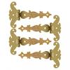 Sturdy Zinc Alloy T Hinges Set of 4 Decorative Hardware for Various Uses