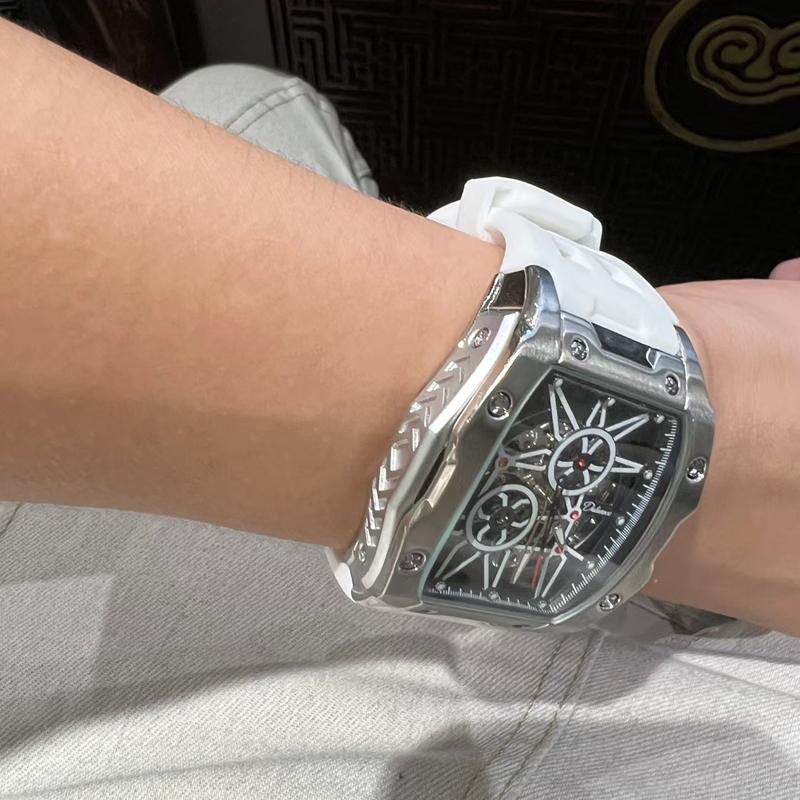 Mens Skeleton Mechanical Automatic Watch Top Brand Luxury Luminous Waterproof Men Watch Gift