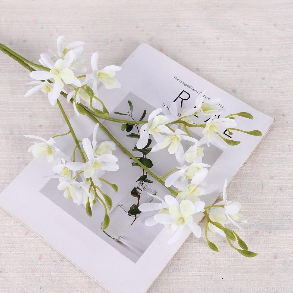 Small Butterfly Orchid Artificial Vanda Orchid Flower Real Touch Handmade Simulation Mini Orchid Artificial Realistic
