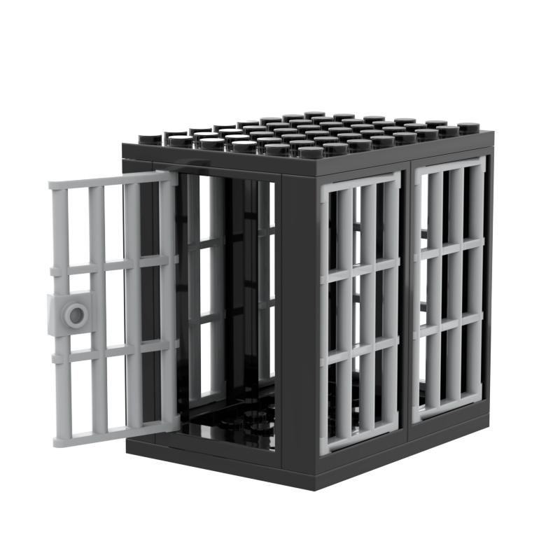 Jail Prison Cell Police Thief Building Blocks Toy Collection Kids Assembly Classic Brick Souvenir Decoration